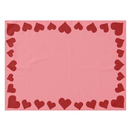 Nappe Valentine's Tablecloth Custom Valentine's Decor (Devant (Horizontal))