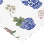 Nappe Vases et fleurs bleus de chinoiserie (Angle)