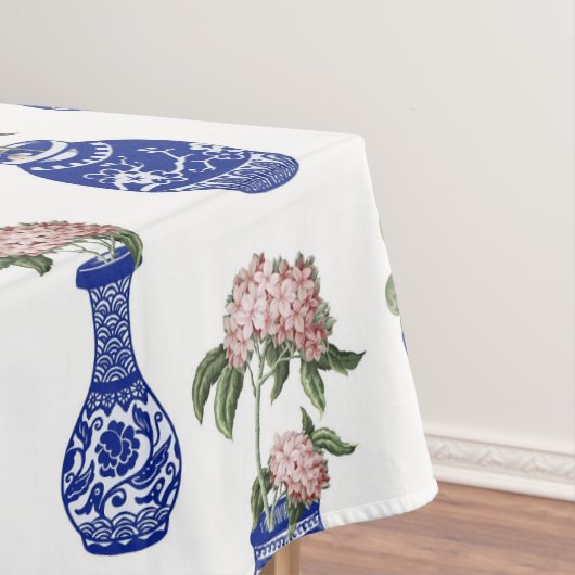 Nappe Vases et fleurs bleus de chinoiserie (In Situ)