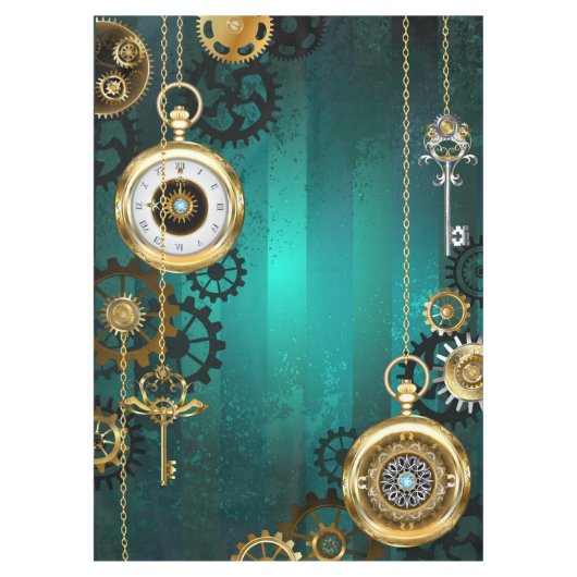 Nappe Veille bijoux Steampunk sur un Arrière - plan vert (Devant)