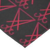 Nappe Veille rouge de l'autel occulte Satanique de Lucif (Angle)