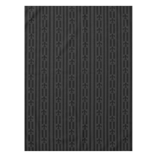 Nappe Velours noir fleur de Lis (Devant)