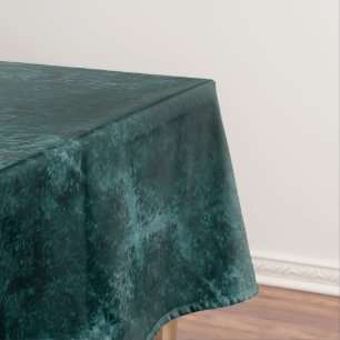 Nappe Velvety Turquoise Damask Grunge vert foncé Baroq