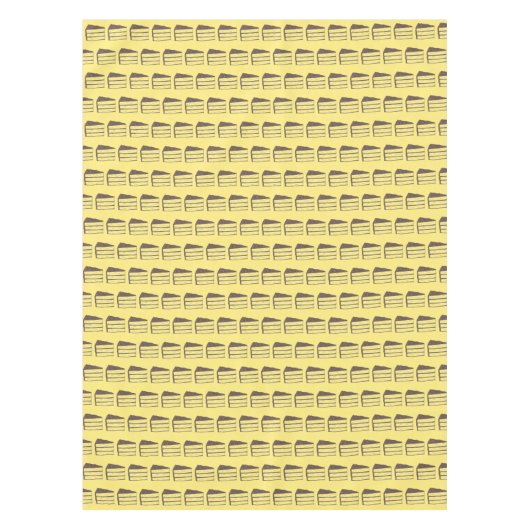 Nappe Vente de gâteau de couche jaune tranche de chocola (Devant)