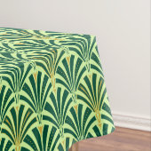 Nappe Ventilateur Art Déco motif - vert pin et menthe (In Situ)
