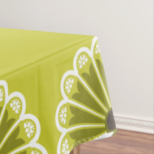 Nappe Ventilateurs espagnols vert olive