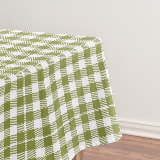 Nappe Véranda de campagne carreaux verts gingham rustiqu (In Situ)