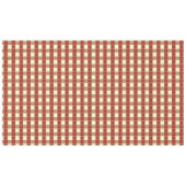 NAPPE VÉRIFICATION ROUGE ET CRÈME (Devant (Horizontal))