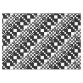 Nappe Vérifié, Chèques - noir et blanc (Devant (Horizontal))