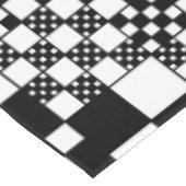Nappe Vérifié, Chèques - noir et blanc (Angle)