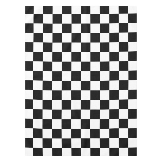 Nappe Vérifier noir blanc À damiers Motif tableau de bor (Devant)