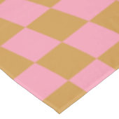 Nappe Vérifier Pink Mustard À damiers Motif Checkerboard (Angle)