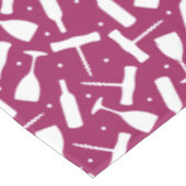 Nappe Verres et bouteilles de vin de Bourgogne estampill (Angle)