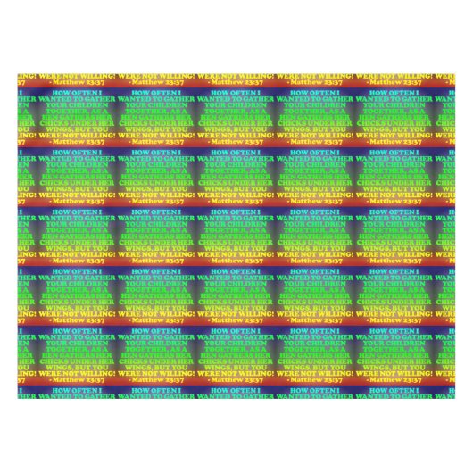 Nappe Vers de bible de 23h37 de Matthew. Image carrelée (Devant (Horizontal))
