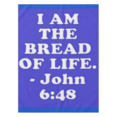 Nappe verset biblique de Jean 6:48. (Devant)