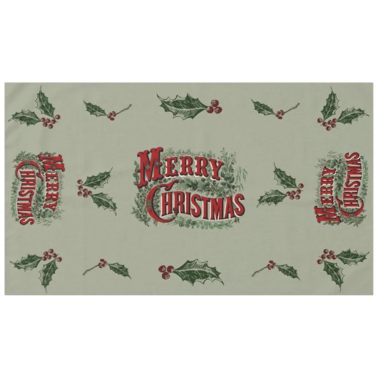 Nappe Vert 1876 Joyeux Noël (Devant (Horizontal))