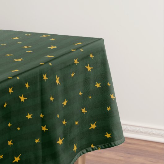 Nappe Vert à rayure étoile Noël Holiday (In Situ)
