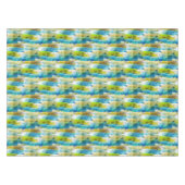 Nappe Vert abstrait d'aquarelle, bleu (Devant (Horizontal))