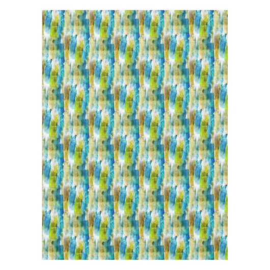 Nappe Vert abstrait d'aquarelle, bleu (Devant)