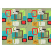 Nappe Vert Abstrait du milieu du siècle (Devant (Horizontal))