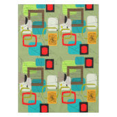 Nappe Vert Abstrait du milieu du siècle (Devant)