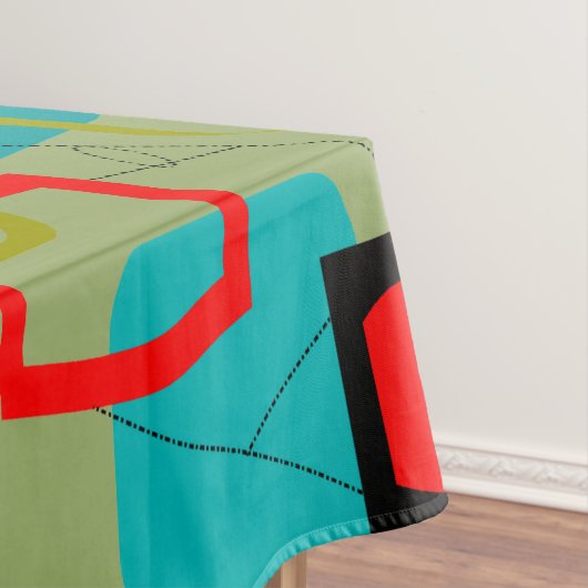 Nappe Vert Abstrait du milieu du siècle (In Situ)