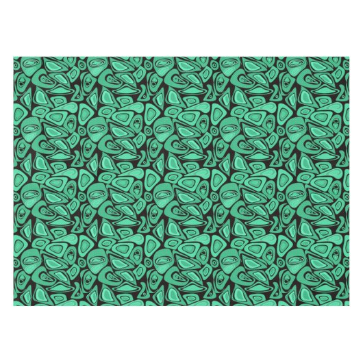 Nappe Vert, abstrait, rétro (Devant (Horizontal))