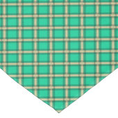 Nappe Vert beige, motif plaid (Angle)