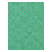 Nappe Vert beige, motif plaid (Devant)
