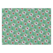 Nappe Vert blanc Jaune Orange Rouge Fleurs de marguerite (Devant (Horizontal))