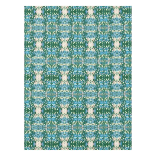 Nappe Vert bleu d'Aqua d'Ikat | de graffiti (Devant)