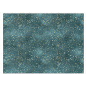 Nappe Vert bleu nuit ciel turquoise or étoile motif (Devant (Horizontal))