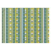 Nappe Vert bleu traditionnel Motif tribal (Devant (Horizontal))
