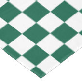 Nappe Vert chasseresse et carreaux blancs (Angle)