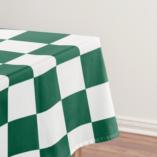 Nappe Vert chasseresse et carreaux blancs (In Situ)