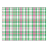 Nappe Vert émeraude, Rose Chaud, Madras blanc Preppy Pla (Devant (Horizontal))