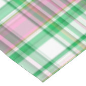Nappe Vert émeraude, Rose Chaud, Madras blanc Preppy Pla (Angle)