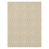 Nappe Vert et Rose Mandala Vintage Motif bohème (Devant)
