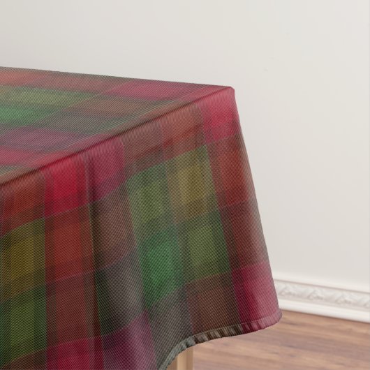 Nappe Vert et rouge, tartan (In Situ)