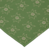 Nappe Vert et Tan Edelweiss Outline Motif  (Angle)