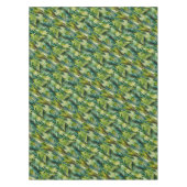 Nappe Vert et Turquoise Aquarelle Tropical Palm Feuille (Devant)