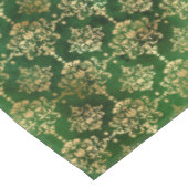 Nappe Vert festif et doré papier d'aluminium Damask de N (Angle)