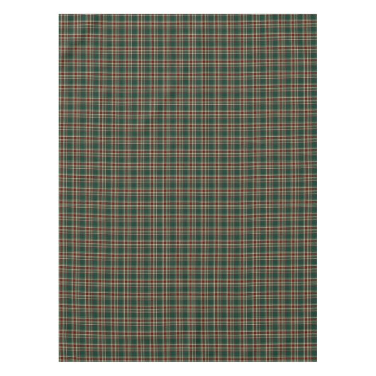 Nappe vert-foncé et marron de plaid de Noël (Devant)