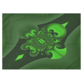 Nappe Vert foncé et vague spirale lime (Devant (Horizontal))