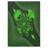 Nappe Vert foncé et vague spirale lime (Devant)