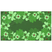 Nappe Vert moderne, Feuilles de trèfle d'insecte rouge L (Devant (Horizontal))