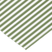 Nappe Vert olive et rayure blanche (Angle)