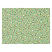 Nappe Vert Orange Coeurs Moutons (Devant (Horizontal))