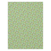 Nappe Vert Orange Coeurs Moutons (Devant)