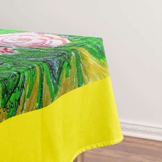 Nappe Vert, Rose, Jaune. (In Situ)